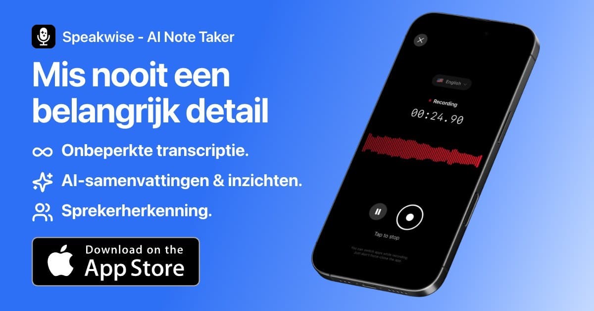 Beste Notitie-app voor iPhone met Spraakopname 2026
