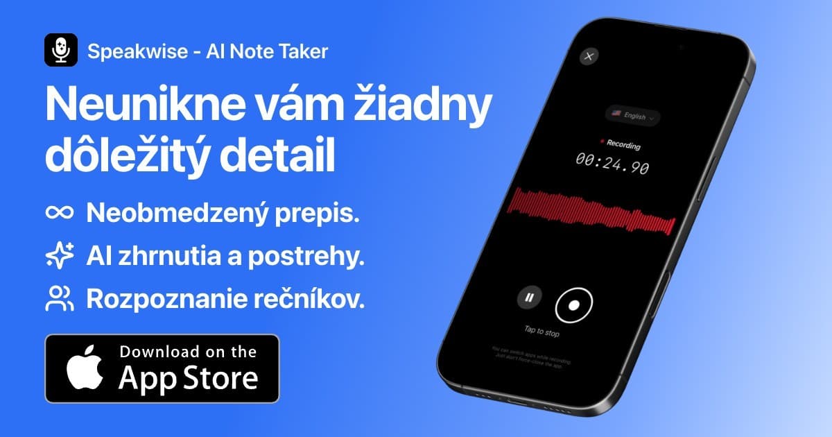 Najlepšia aplikácia na prepis pre iPhone (2026)